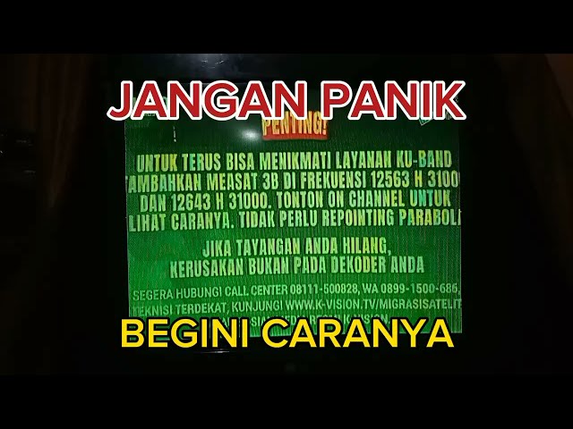 Cara memperbaiki Channel TV KVision yang hilang class=