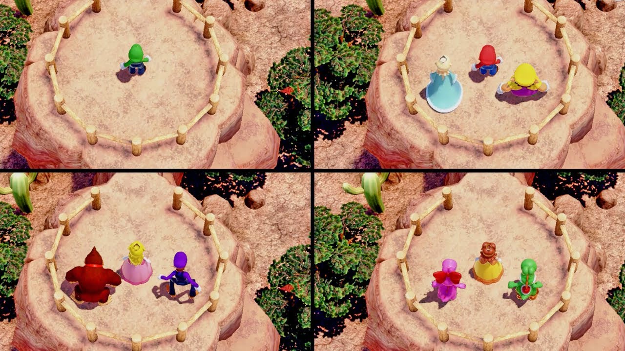 Mario Party Superstars - Luigi vs All Characters Paths of Peril (Master Difficulty)