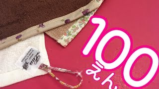 【100均】吸収抜群のタオルハンカチをリメイクTowel handkerchief