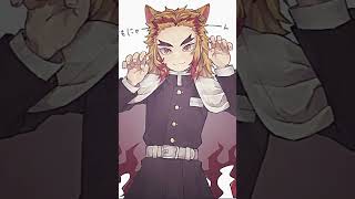 Tengen And Rengoku With Cat Ears