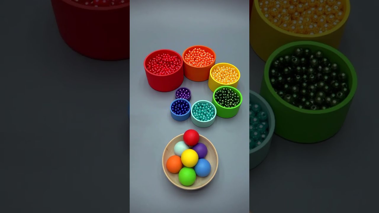 Oddly Satisfying Falling Beads, Jingle Bells, Xylophone, Marble run, Colored Balls #dominogirl