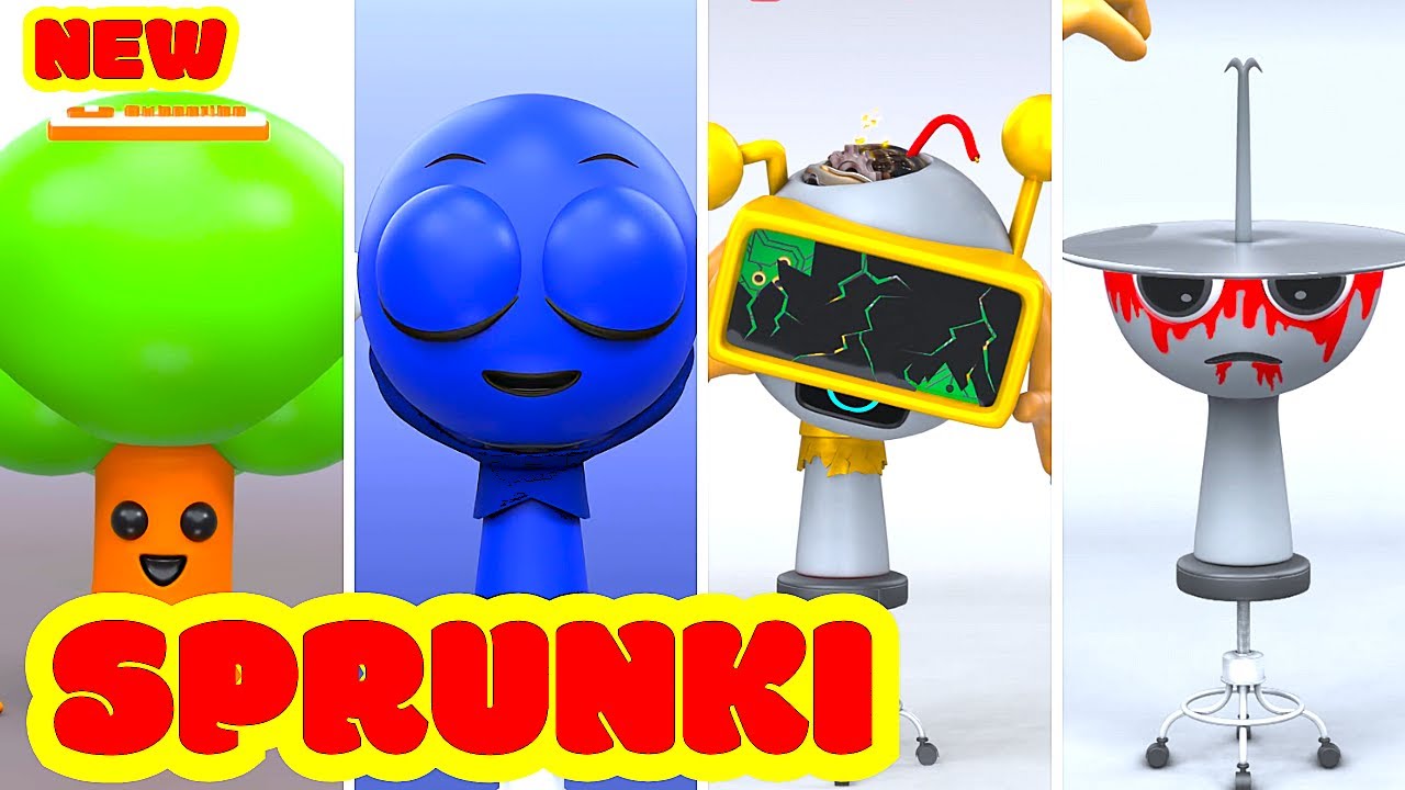 Mr Tree 🌳 vs Jevin 🎧 vs FunBot 🤖 vs Clukr 🐔 | Tiles Hop Rhythm Challenge