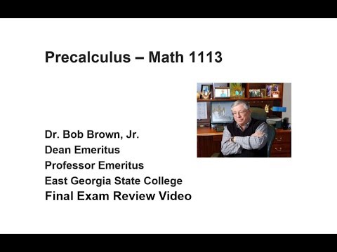 Calculus I Final Exam Review - YouTube