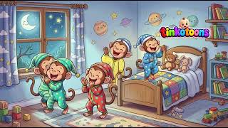 Five Little Monkey Jumping on the Bed + toddler Songs