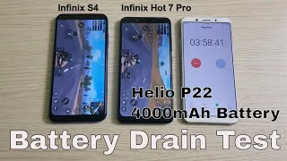 Infinix S4 vs Infinix Hot 7 Pro Battery Drain Test
