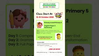 🚨 LAST CALL for the PSLE Marking Days Holiday Programmes! 🚨