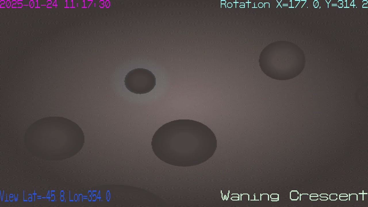 Moon Phases In Motion   2025 01 24 02 07