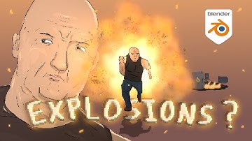 Animating an Explosion Run | Blender Grease Pencil