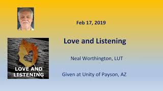 20190217 Love and Listening