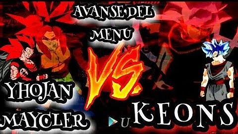 DB AF TTT||EVIL GOKU SSJ 9 FULL POWER Y SSJ 12 VS KEONS Y MODO ANGEL AVANSE DEL MENÚ