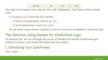 How to Populate Column C Based on Conditions from Other Columns in Pandas