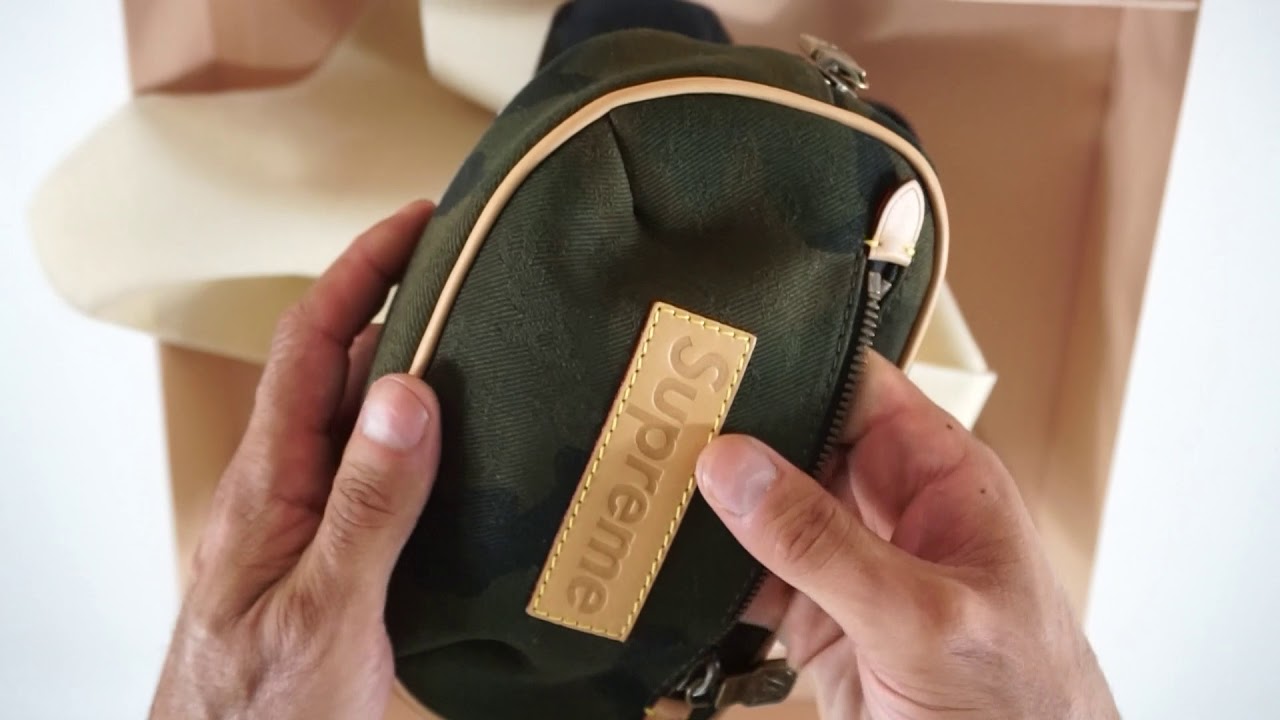 Authentic Louis Vuitton x Supreme Monogram Camo Bumbag Unboxing and Review
