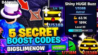 ALL 5 SECRET Slime RNG Boost Codes! *500B+ SLIME*