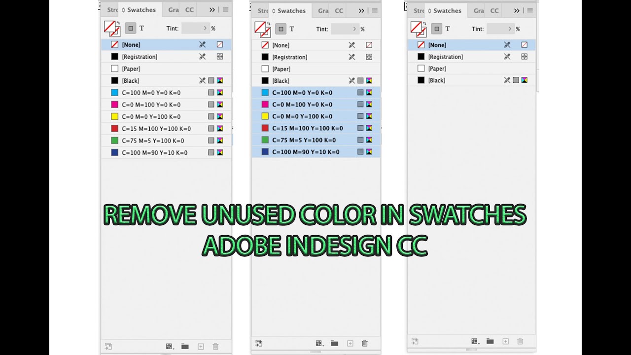 How To Delete Indesign File Delete unused colors in InDesign#tricks - YouTube