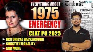 Everything About Emergency 1975 And Constitution Hatya Diwas For Clat Pg 2025