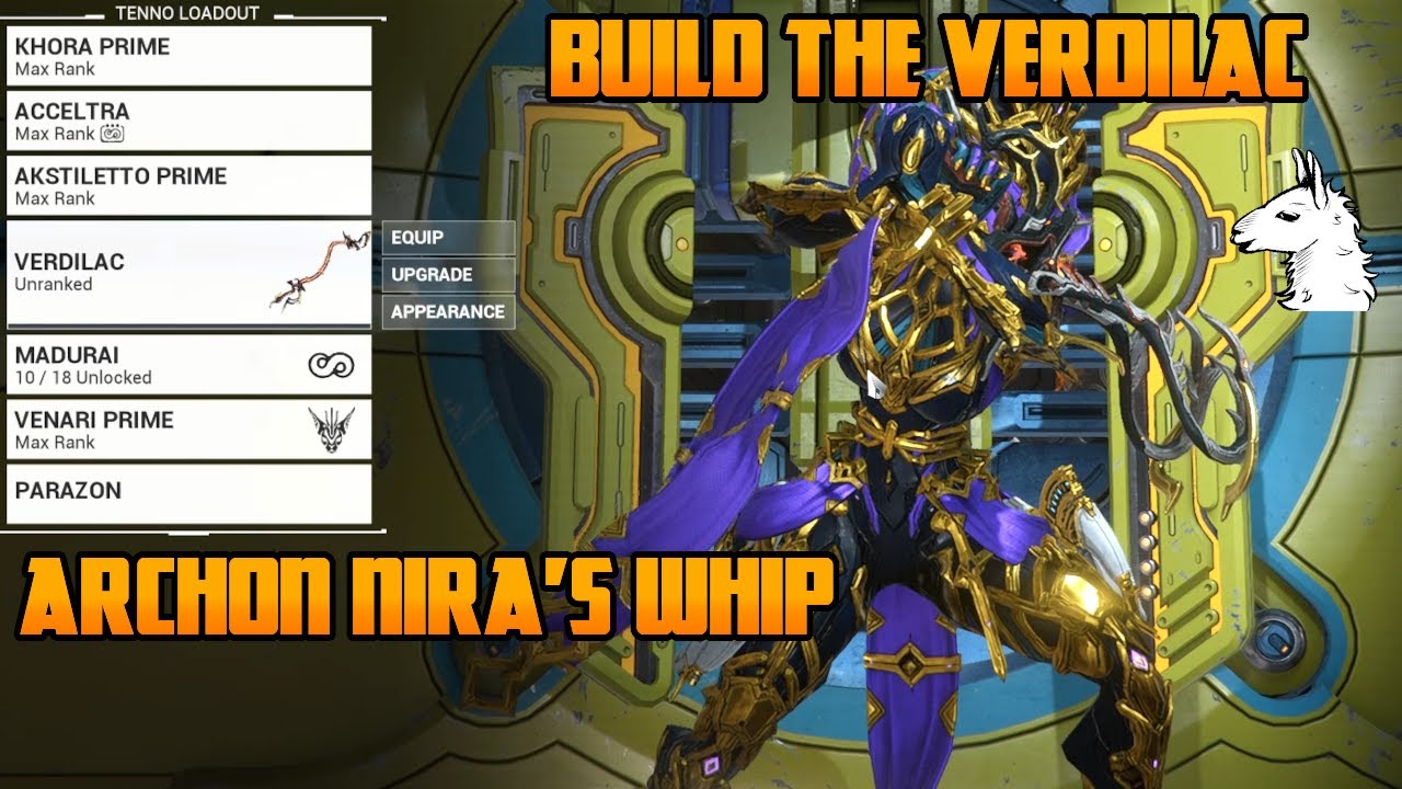 Let's Play Warframe - Build Archon Weapons - Build the Verdilac 