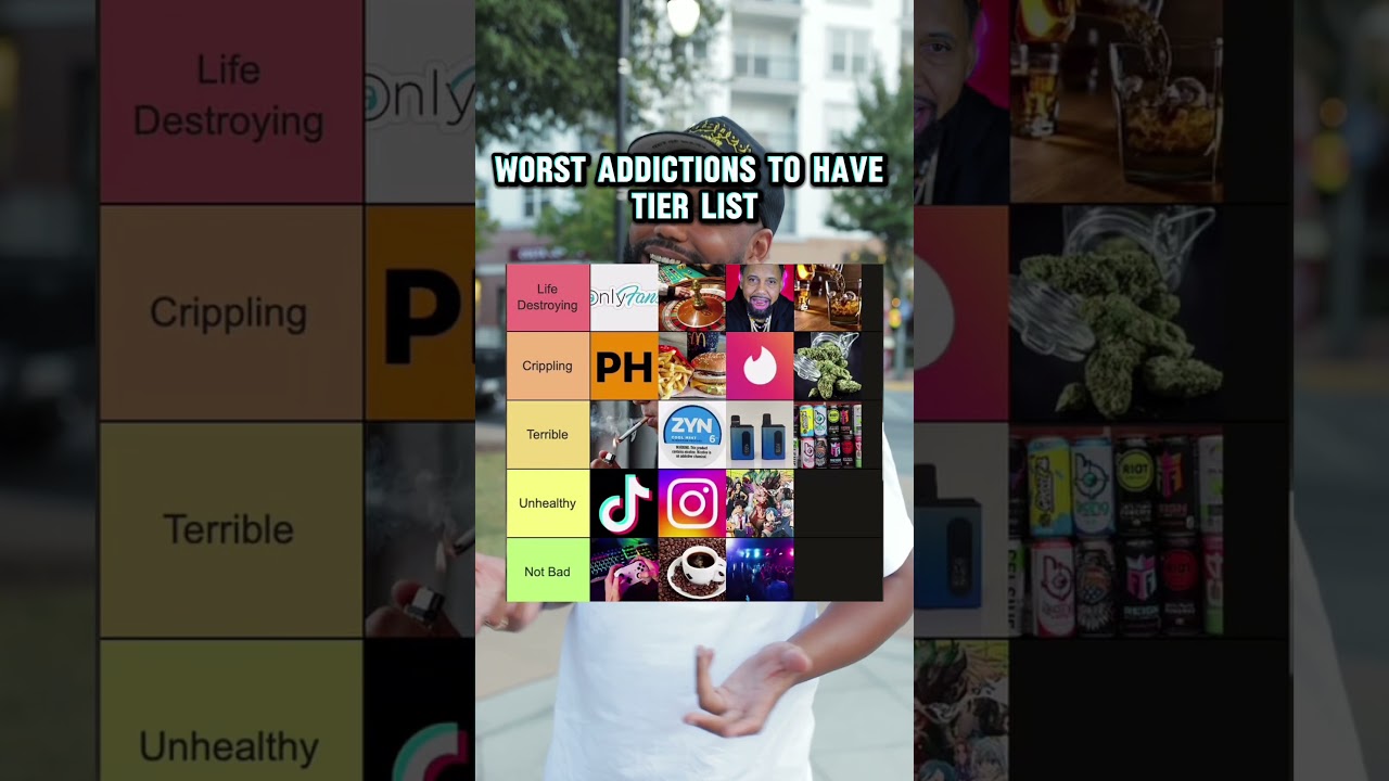 Worse addictions ever (Tier List)