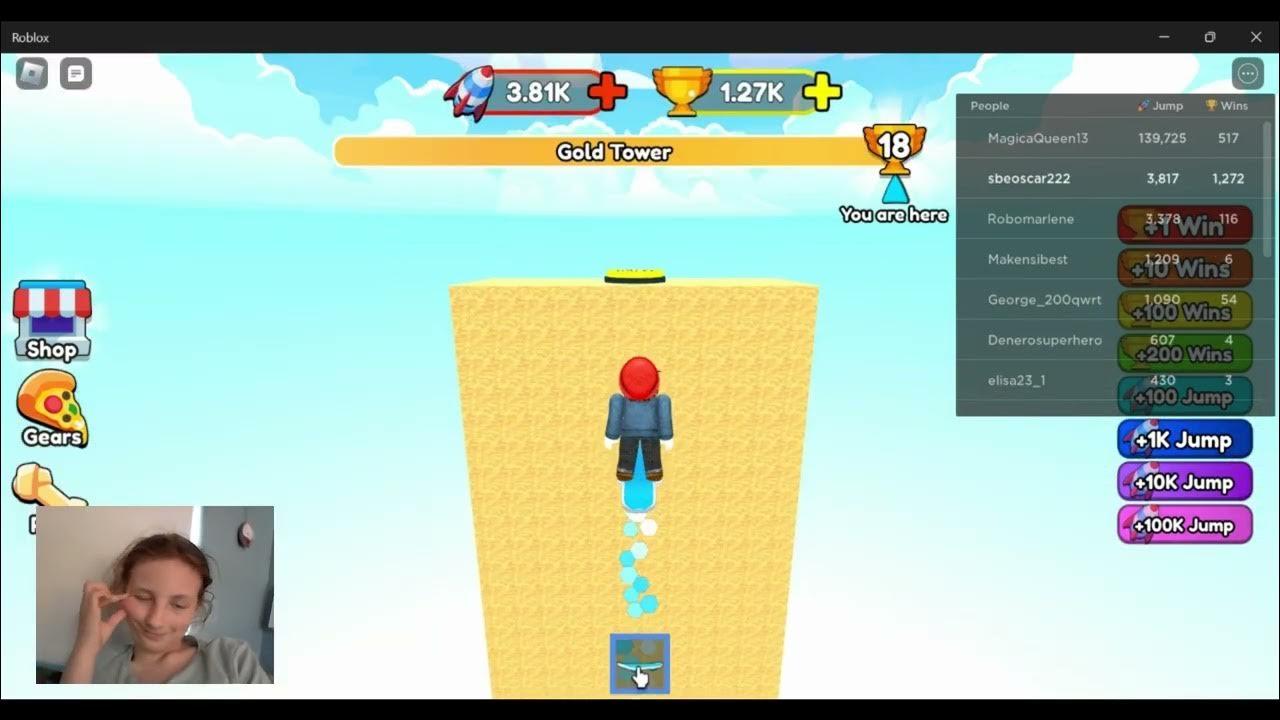 Roblox Higher Jump every second How to Get loads of Wins! 1 16k So Far