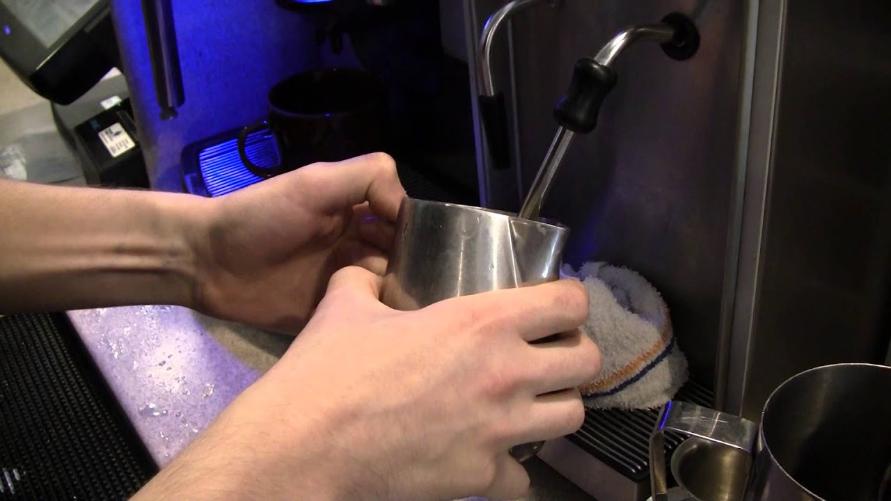 Zach Belka demonstrates the art of making lattes at Mara's Cafe in Fanwood hyperlocal app