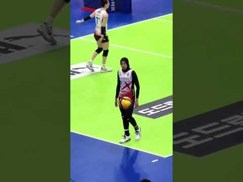 Megawati Mengukir Sejarah 11 Servis Beruntun Red Spark #highlights  #viral #volleyball