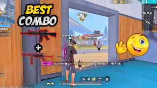 M4A1 + MP40 😎 BEST OVERPOWER COMBO✌️| DOMINATING PRO PLAYERS 😉 | FREE FIRE MAX | HUNTER FF