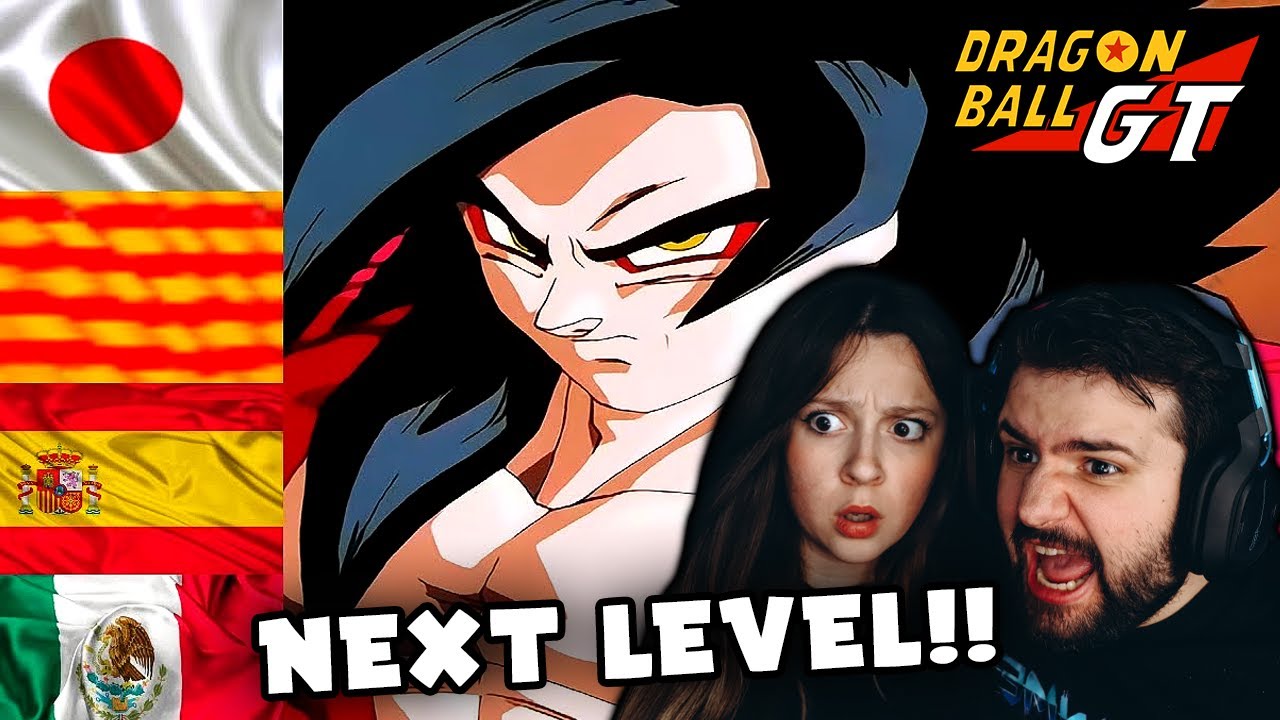 ESPAÑOLES REACCIONAN A DRAGON BALL GT LATINO!💥🔥LA TRANSFORMACION DE GOKÚ EN SSJ4!🔥V2 CON MAS IDIOMAS