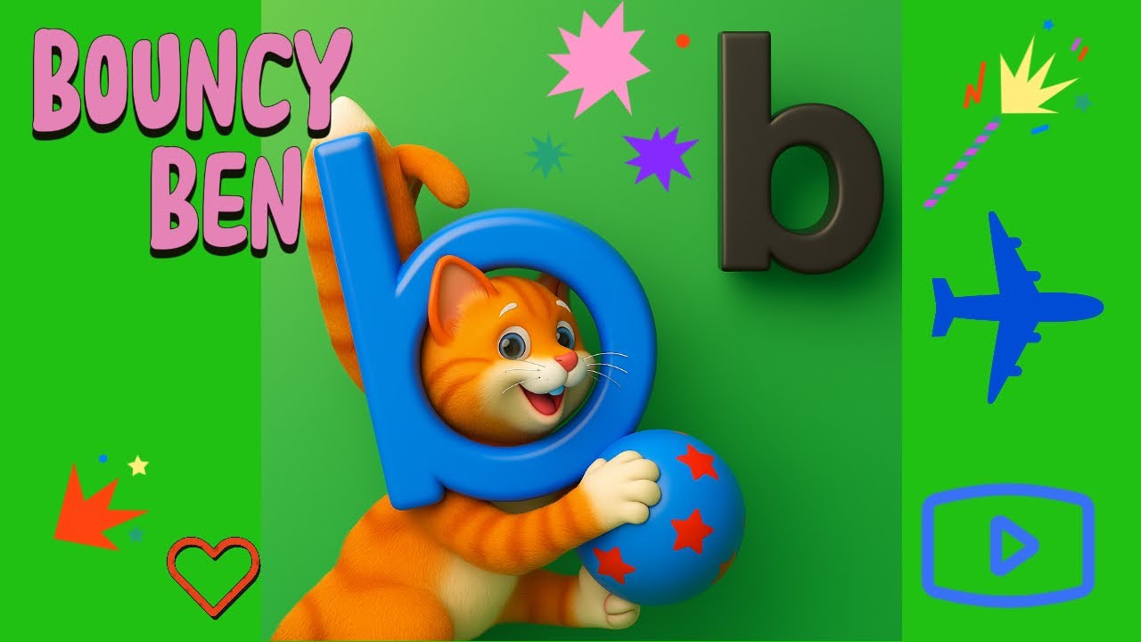 Bouncy Ben Letterland Poem for Children—Letterland world, 