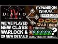 Diablo 4 - I Played New Class Warlock - 31 Expansion Reveals, Skill Tree Rework, New Endgame &amp; More!