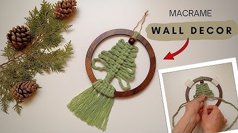 DIY Macrame Mini Christmas Tree Wall Hanging 🎄 | Festive Decoration Ideas for 2026