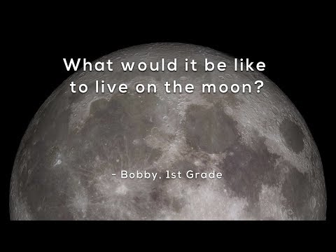 ⁣What's it like to live on the moon?
