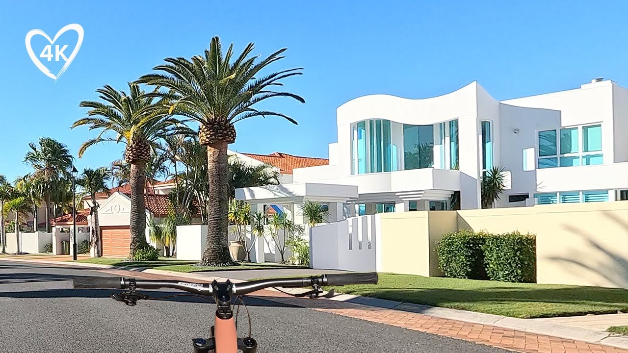 Виртуальный велотур по Золотому Берегу — Роскошные острова Соверен, Парадайз-Пойнт, Австралия — в...