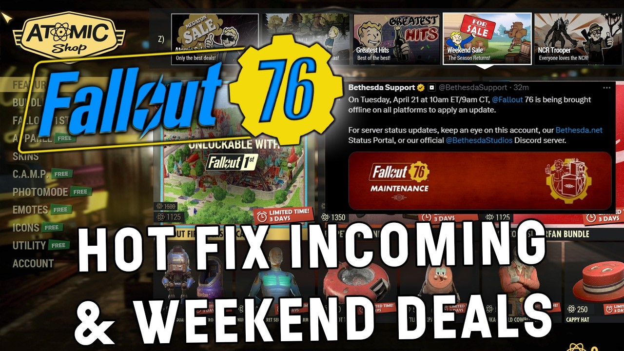 There Is An Update Incoming & Weekend Sale In Fallout 76