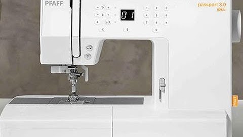 unboxing of the Pfaff passport 3 0