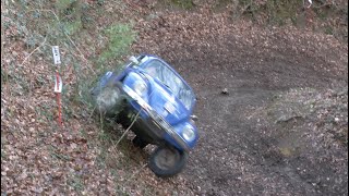 Bounces & bumps as trial drivers tackle notorious ‘Crooked Mustard’ hill in Gloucestershire