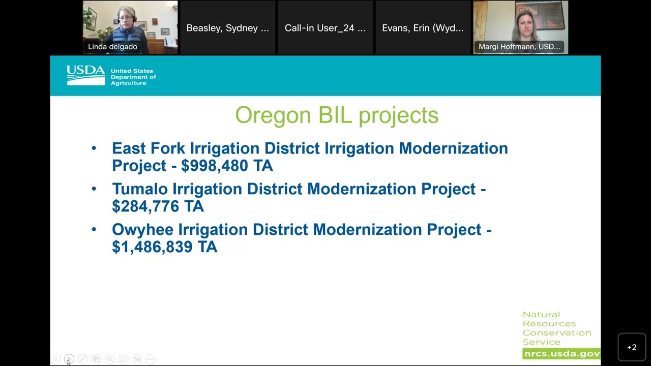 Senator Wyden Webinar on the Inflation Reduction Act: U.S. Department of Agriculture