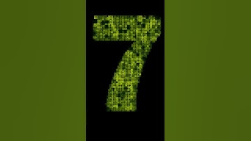 Seven Ascii Art Effects #preview2effects #numbers #nurseryrhymes #learncounting #number