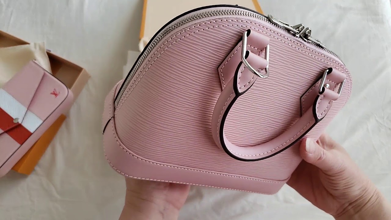 Louis Vuitton Epi Alma BB Rose Ballerine