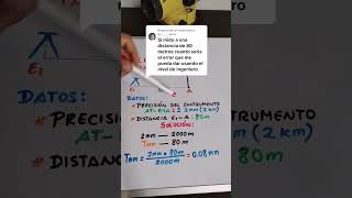 TOLERANCIA POR DISTANCIA VISADA #topografo #topografía #ingenieria #tips #tolerancia #tiktok #reel