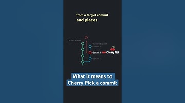 What does CHERRY PICK COMMIT mean in Git? 🍒🤏 #learning #programming #shorts
