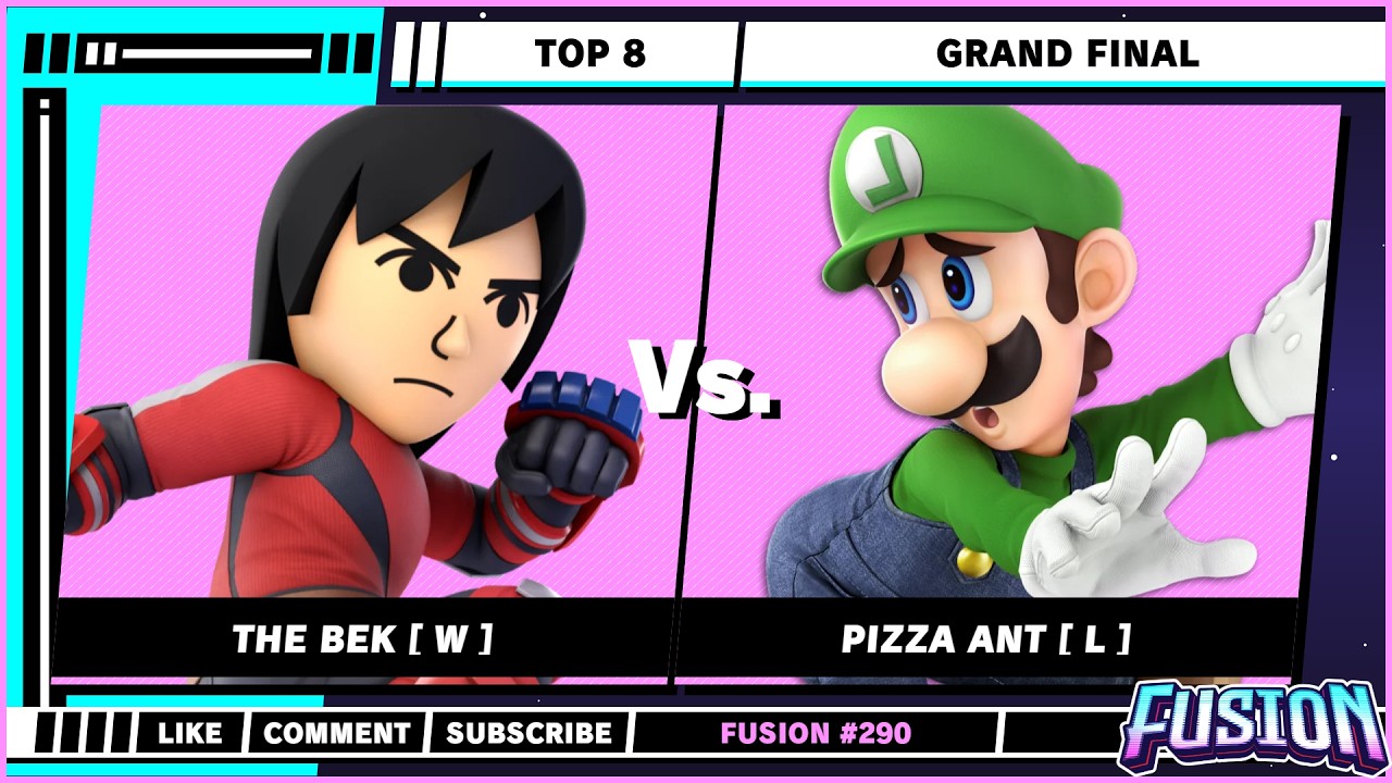 Fusion #290 - Top 8 - Grand Finals - THE BEK [ W ] (Mii Brawler
