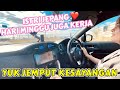 JEMPUT ISTRI 💕 PULANG KERJA, SEKALIAN LATIHAN MOBIL MANUAL NIH ❗️❗️❗️