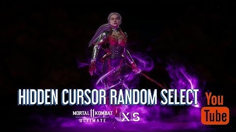 HIDDEN CURSOR RANDOM CHARACTER SELECT #MK11 #MORTALKOMBAT #mk11sindel
