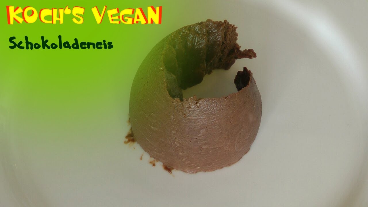 veganes Schokoladeneis - Selber machen ohne Eismaschine - vegane Rezepte von Koch's vegan