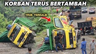 Innalillah..!! Truk Terbalik, Korban Terus Bertambah Disini - Kecelakaan Maut Di Tanjakan Batu Jomba