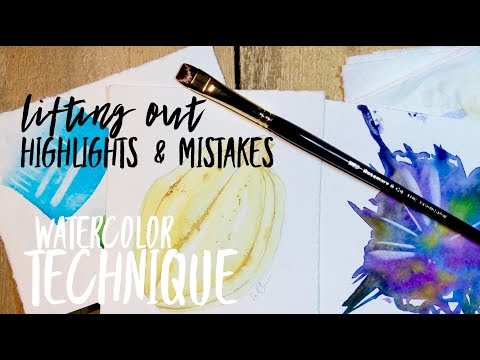 Watercolor Technique: Eradicator Brush ~  WATERCOLOUR by Scarlett Damen