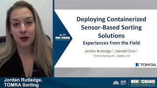 Deploying containerized Sensor-Based Sorting Solutions / Experiences from the Field