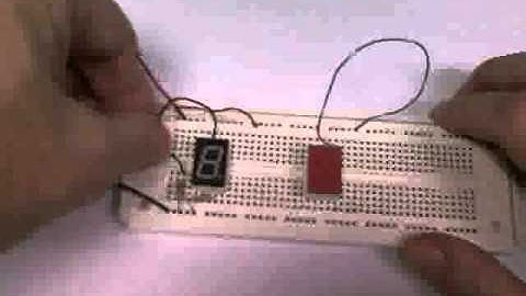 Testing common cathode 7 segment displays