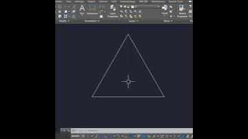 Draw Triangle in AutoCAD without using Line command #shorts #subscribe #autocad #cad #triangle