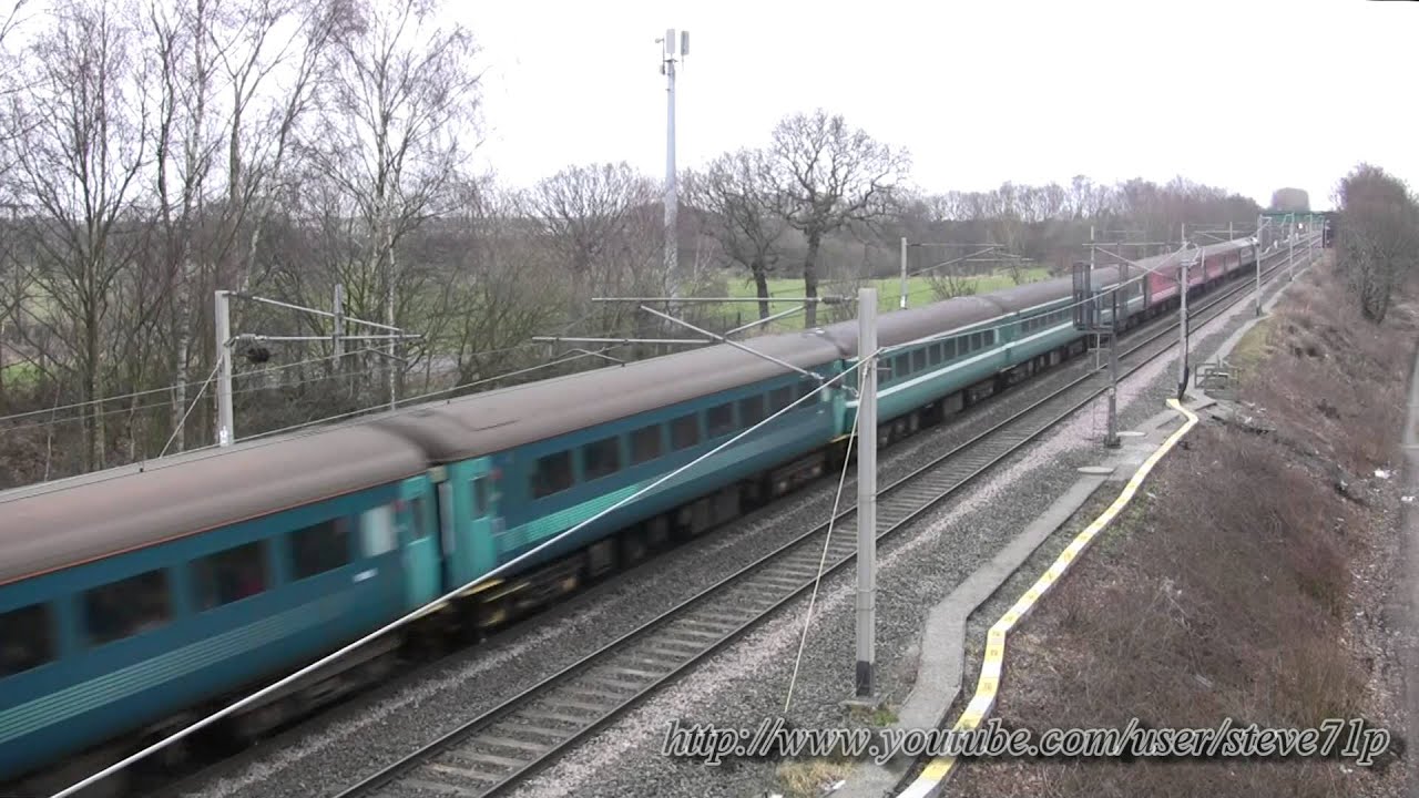 68005 1Z68 Carmarthen - Edinburgh @ Acton Grange Junction 13/02/15