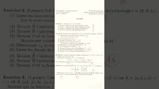 Examen Corrigé Topologie L2 Lien de téléchargement sous forme PDF dans les commentaires #shorts